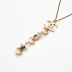 Chanel Choker Gold Coco Mark Pearl Rhinestone Heart Star — view 5