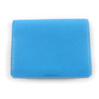 Hermes Medle Leather Business Card Holder Case Blue — view 2