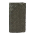 Bottega Veneta Bifold Wallet Leather Black Pink Intrecciat