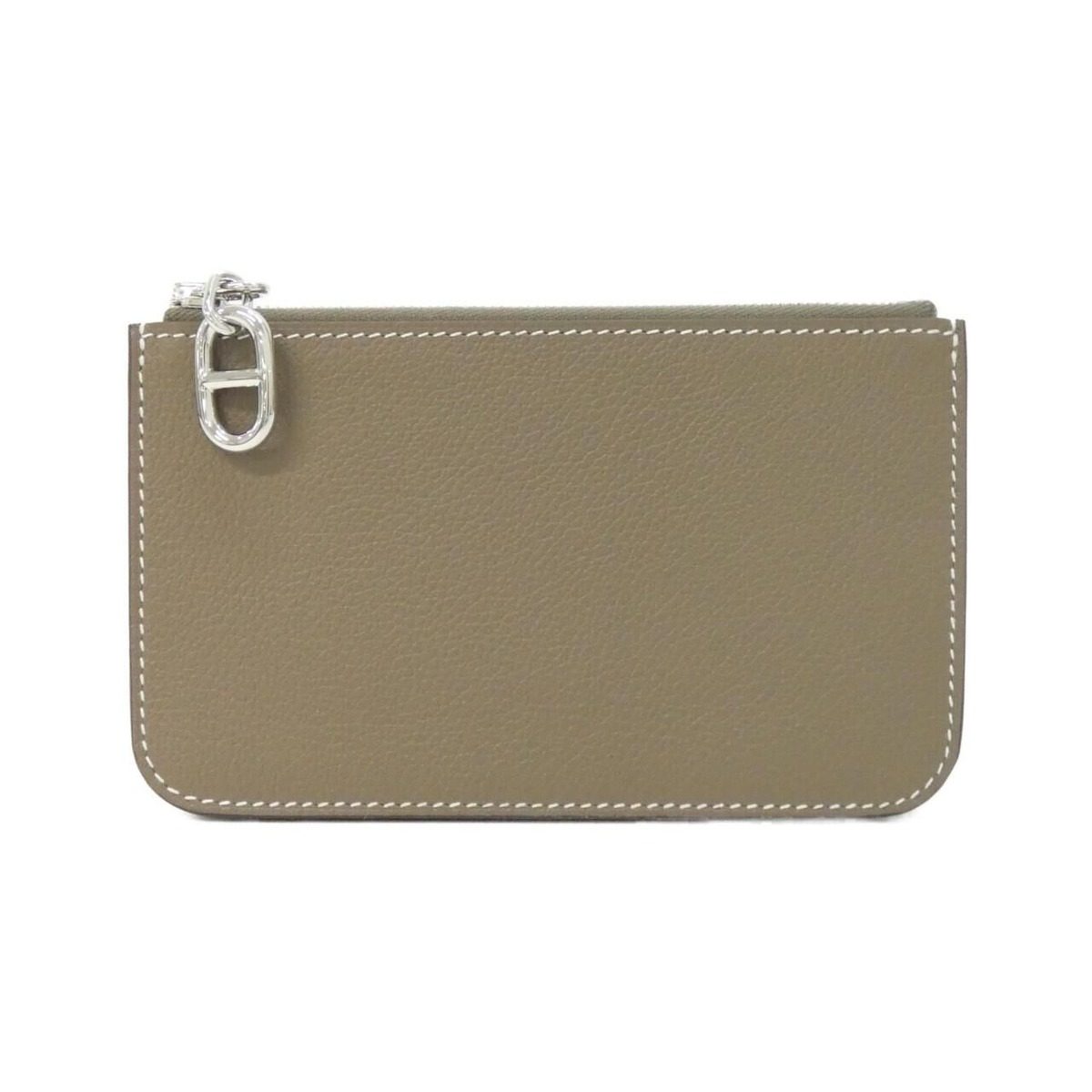 Hermes Zip Azap Chene D'ancre Card Case