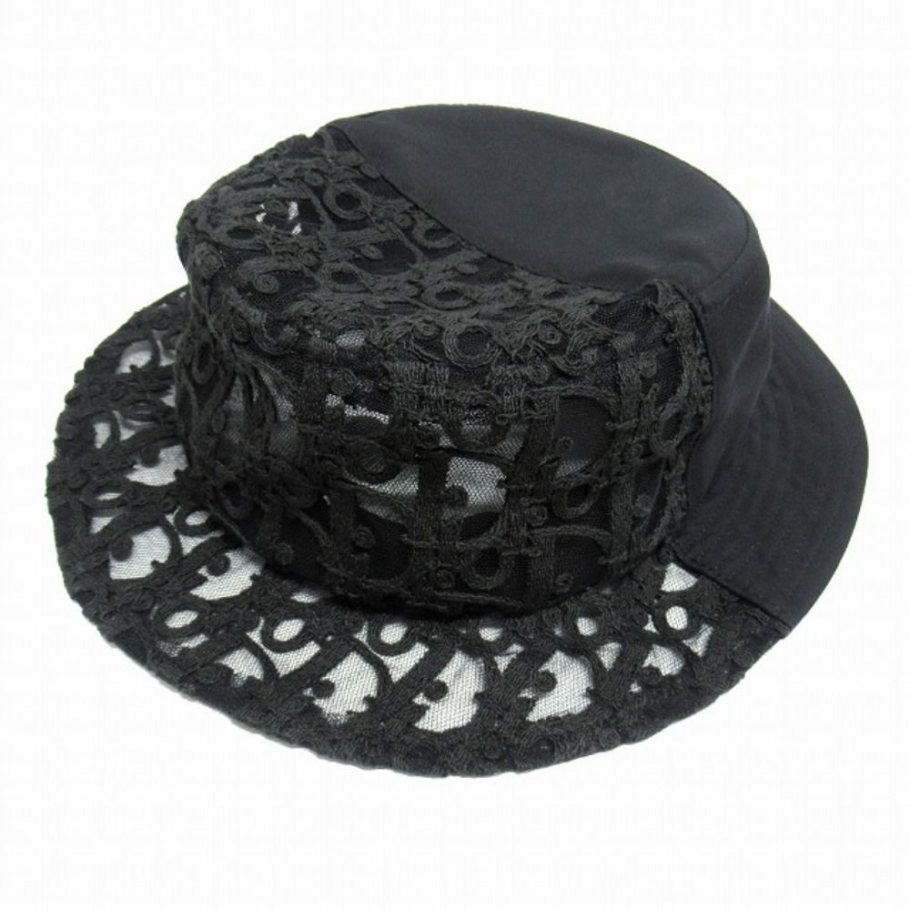 Dior Oblique Split Fisherman Bucket Hat S Black