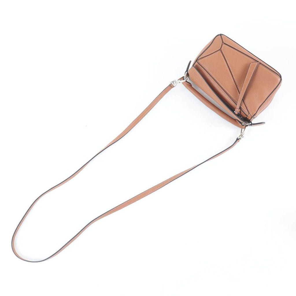 Loewe Puzzle Edge Bag Mini Tan Anagram Calf Leather 2-Way Bag — view 8