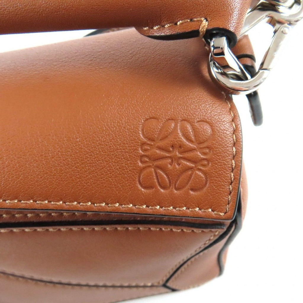 Loewe Puzzle Edge Bag Mini Tan Anagram Calf Leather 2-Way Bag — view 9