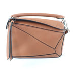 Loewe Puzzle Edge Bag Mini Tan Anagram Calf Leather 2-Way Bag