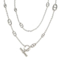 Hermes Necklace Chaine D'ancre Farande 160 AG 925 SV Silver Jewelry