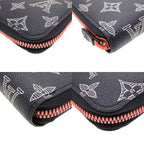 Louis Vuitton Monogram Ink Upside Down Zippy Organizer Navy Round Zipper — view 9