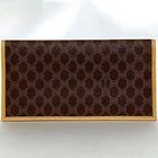 Celine Bifold Long Wallet Brown Beige Macadam — view 3