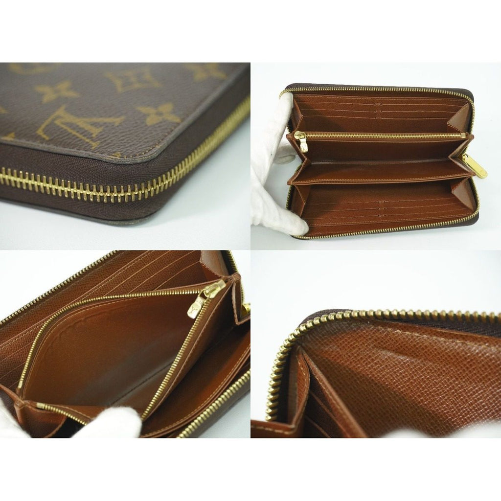 Louis Vuitton LV Zippy Wallet Monogram Zip Around Brown — view 8