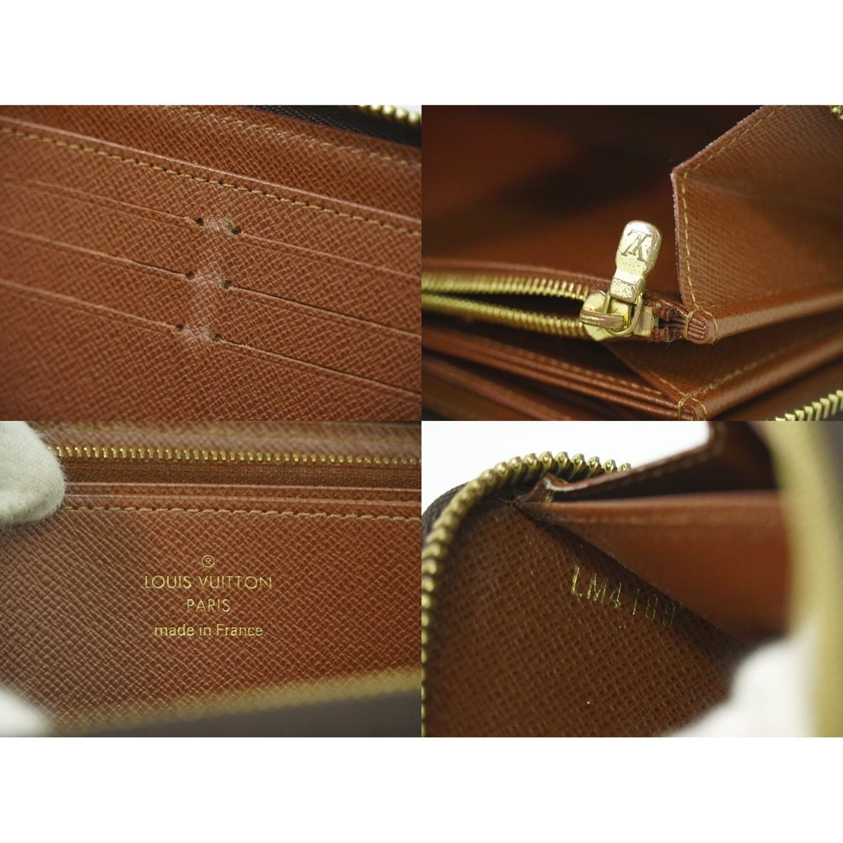 Louis Vuitton LV Zippy Wallet Monogram Zip Around Brown — view 9