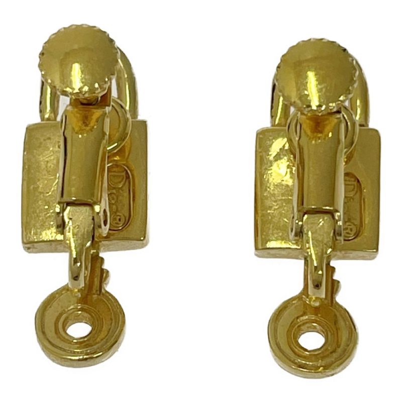 Dior GP Cadenas Motif Earrings Gold — view 4