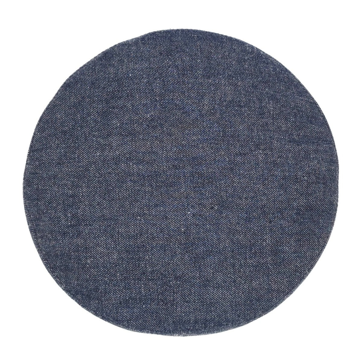 Hermes Beret Santo Honore Cap 56 Denim Button — view 3