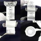 Hermes Beret Santo Honore Cap 56 Denim Button — view 6
