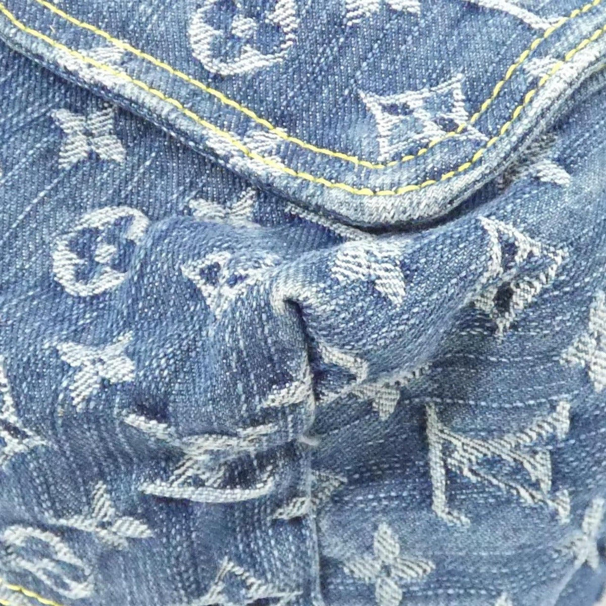 Louis Vuitton Vintage Monogram Denim Sac a Dos GM Backpack — view 3
