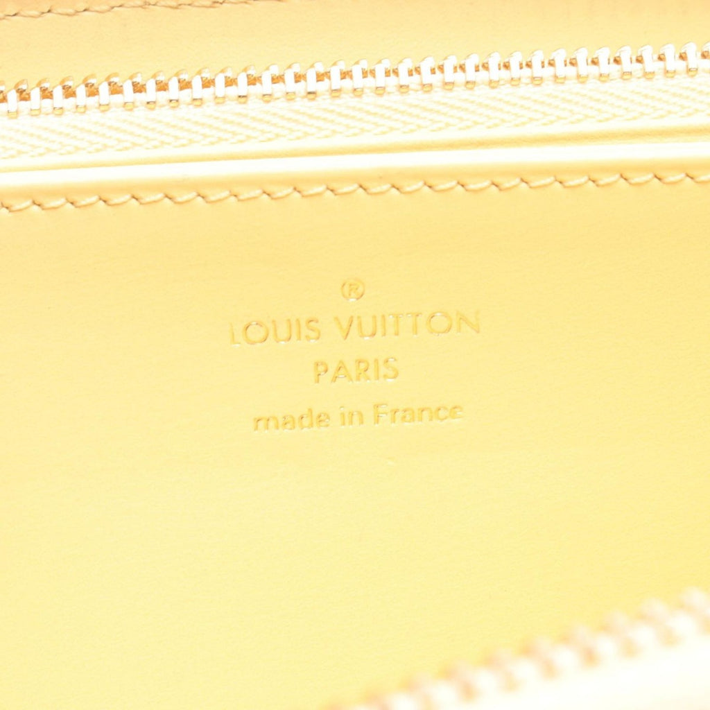 Louis Vuitton Round Wallet Zippy Nano Monogram Jaune Leather Yellow Ivory — view 4