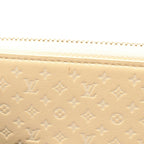 Louis Vuitton Round Wallet Zippy Nano Monogram Jaune Leather Yellow Ivory — view 6