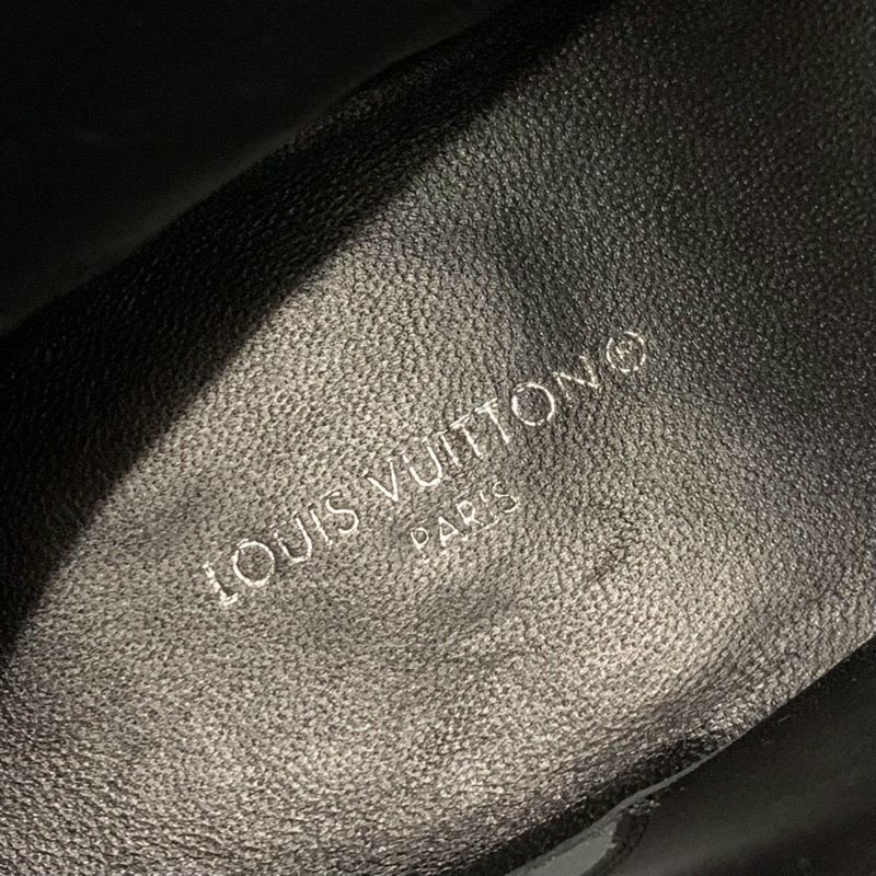 Louis Vuitton Moonlight Line Boots Short Shoes Satin White Black Ankle — view 7