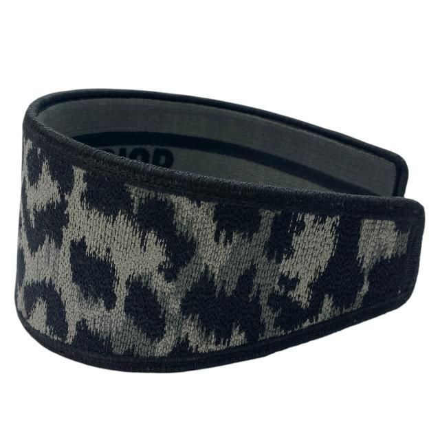 Christian Dior Oblique Headband Hair Accessory Leopard Gray Black Canvas — view 2