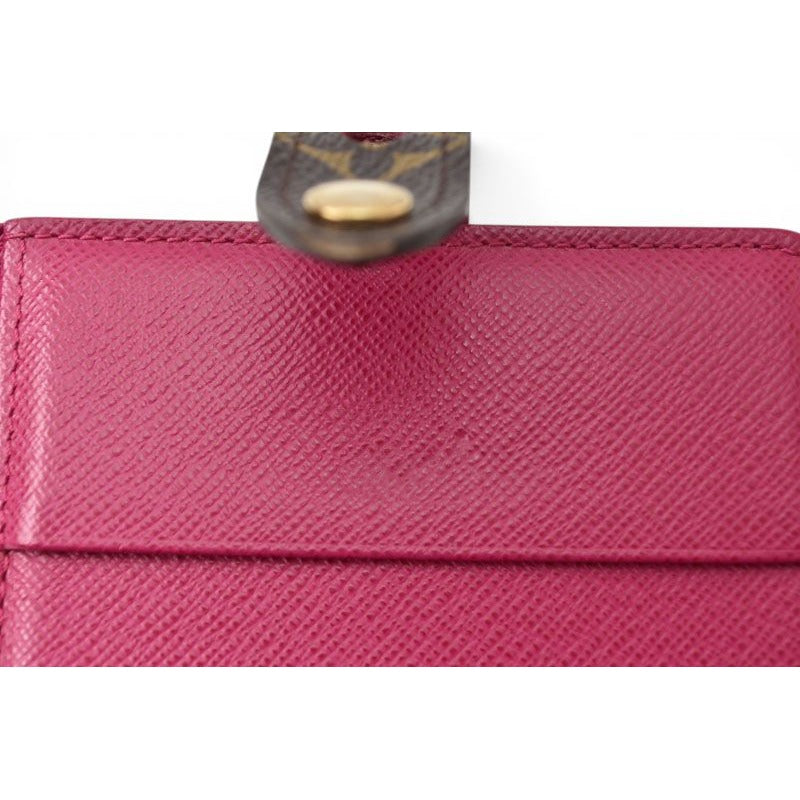 Louis Vuitton Wallet Bifold Compact Zip Monogram Perfo Fuchsia — view 9