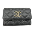 Chanel Ap2735 Coin Case Card Mini Wallet Blackpink Caviar Leather