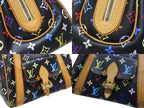 Louis Vuitton Monogram Multicolor Priscilla Handbag Noir Black Gold — view 6