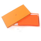 Hermes Carre 110 Cashmere Silk-blend Jacquard Serie Fringed Scarf Orange — view 2