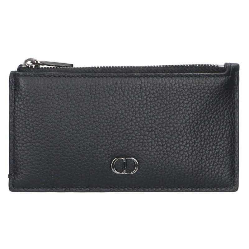 Dior CD Logo Fragment Leather Card Case