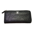 Chanel Camellia Lambskin Wallet