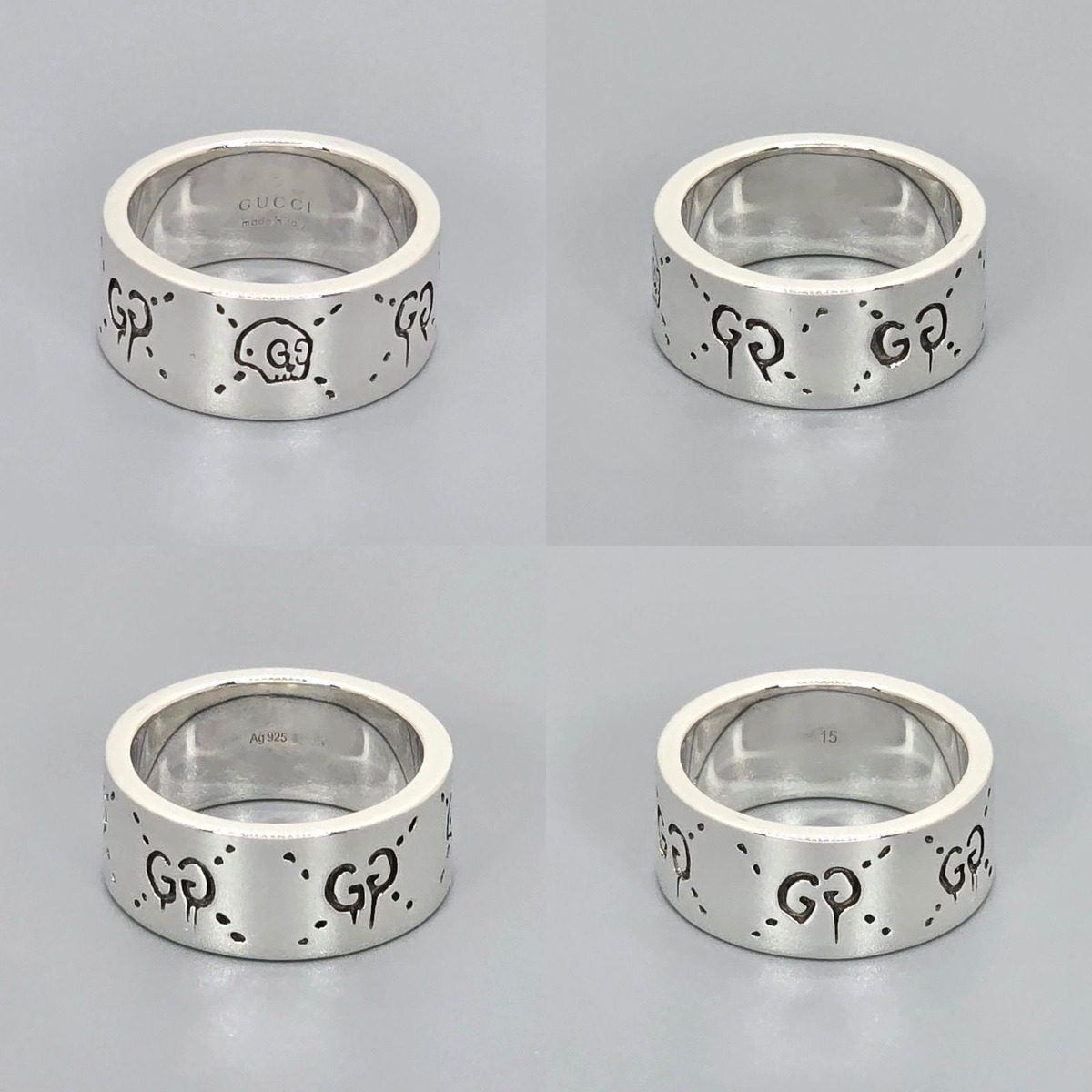 Gucci Ghost Ring Wide Star Silver — view 4