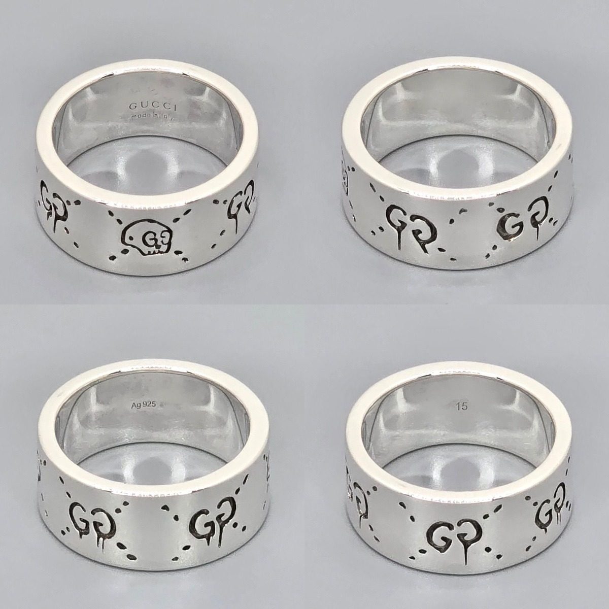 Gucci Ghost Ring Wide Star Silver — view 5