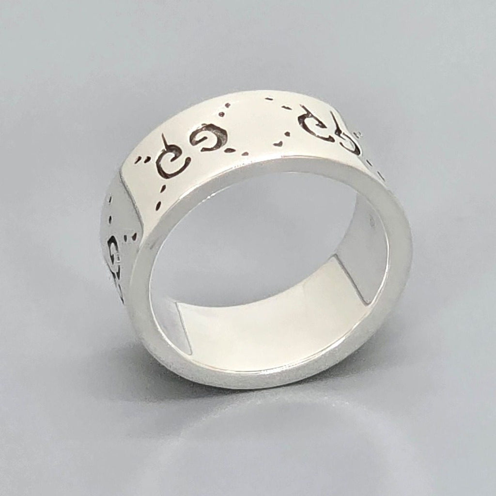 Gucci Ghost Ring Wide Star Silver — view 6