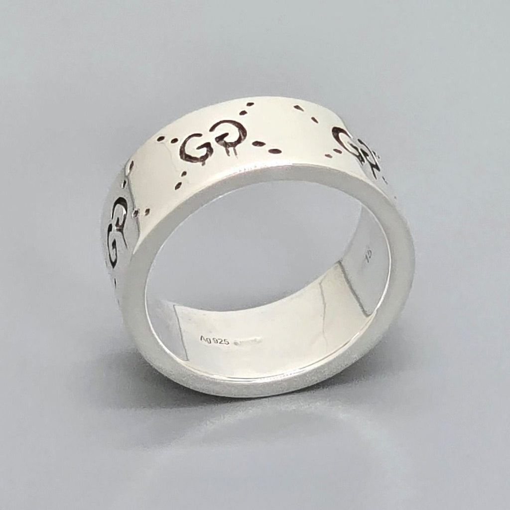 Gucci Ghost Ring Wide Star Silver — view 7