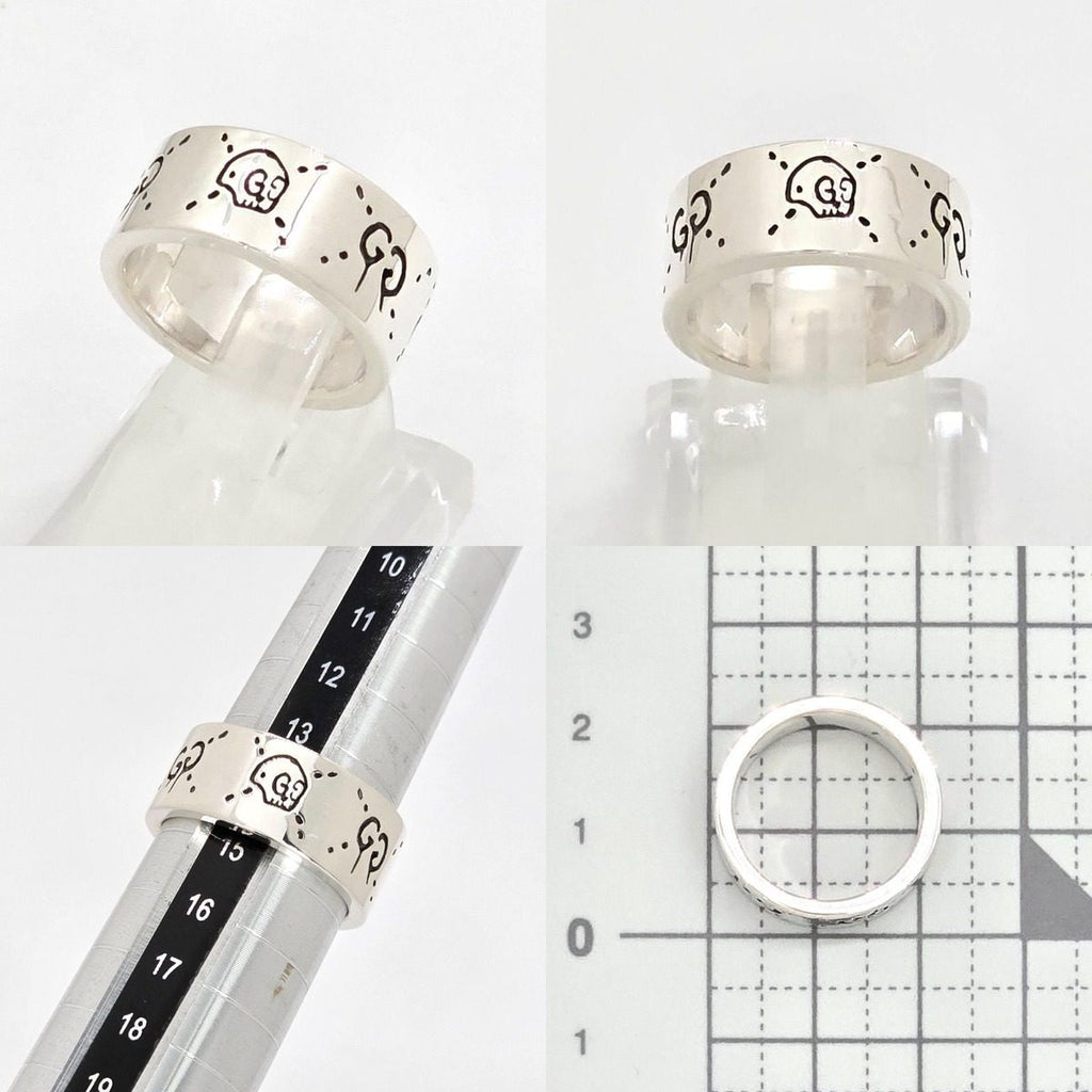 Gucci Ghost Ring Wide Star Silver — view 9