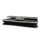 Chanel Chain Wallet Black Gold Lambskin Pochette Quilted Shoulder Bag — view 3