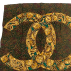 Chanel Scarf Silk CC Logo Paisley Pattern — view 2