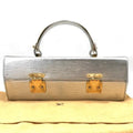 Louis Vuitton Epi Galaxia Vanity Hand Bag Metallic Silver