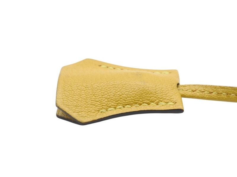 Hermes Clochette Cadena Key Set Taurillon Novillo Jaune Naple Gold — view 6