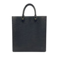 Louis Vuitton Sac Plat Epi Noir Leather Black Tote Gold
