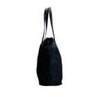 Prada Handbag Triangle Logo Tote Bag Black — view 3