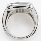 Hermes Corozo Metal Size 10.5 Silver 10.1 g Ring — view 8
