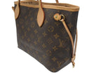 Louis Vuitton Monogram Neverfull PM Tote Bag Brown Vachetta Leather Gold — view 5