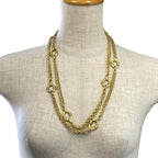 Yves Saint Laurent 2-ring Necklace Accessories Jewelry Small — view 9