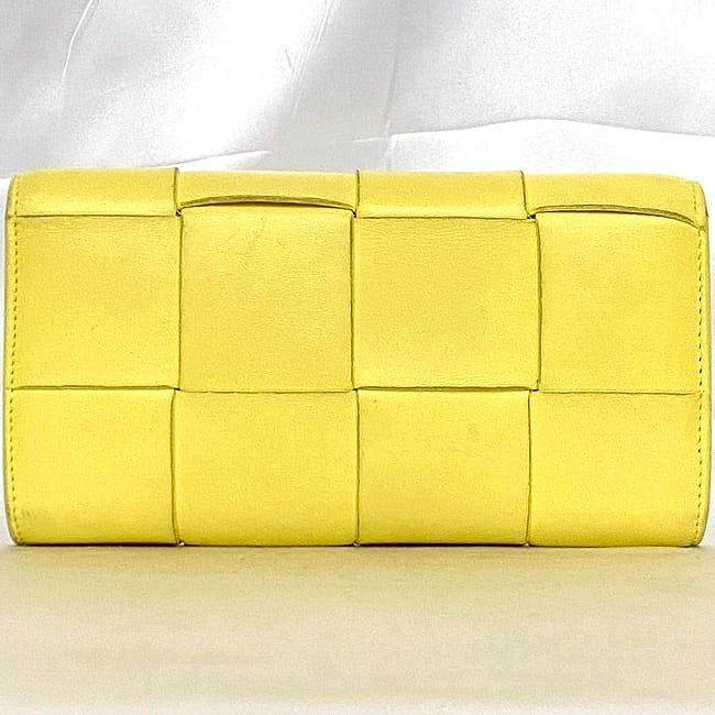 Bottega Veneta Foldable Long Wallet Yellow — view 3