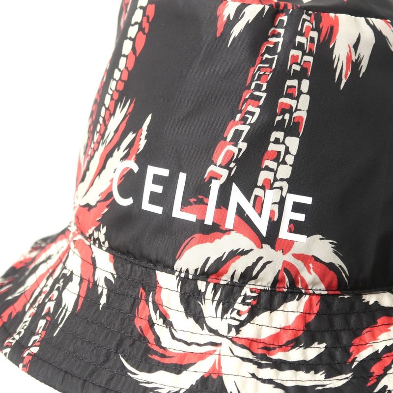 Celine Hat Size S Aloha Palm Tree Nylon Bucket — view 6