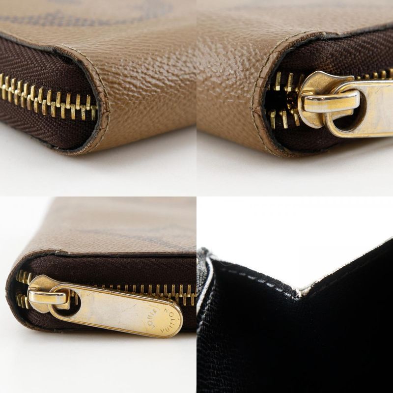 Louis Vuitton Zippy Wallet Monogram Giant Reverse Canvas Brown — view 8