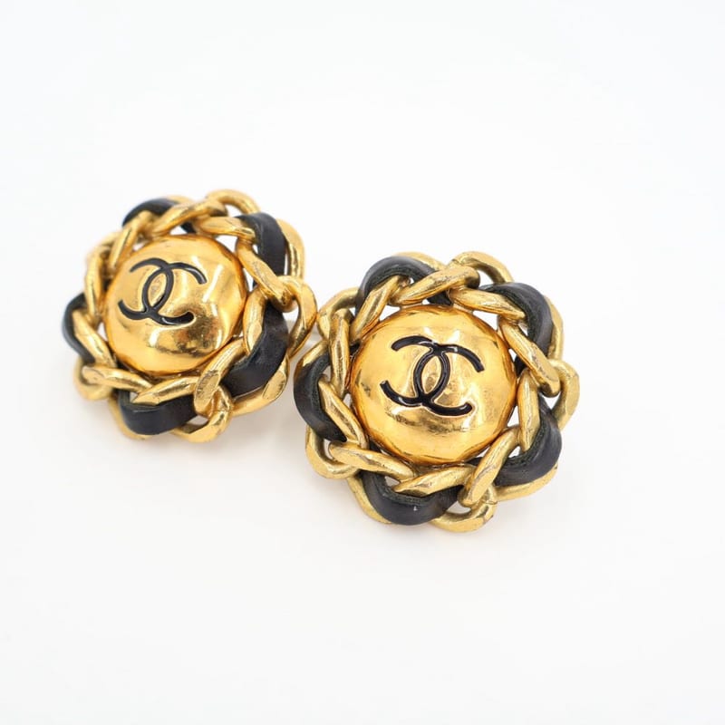 Chanel Coco Mark 29 Brooch GP and Leather Gold Scratch — view 5