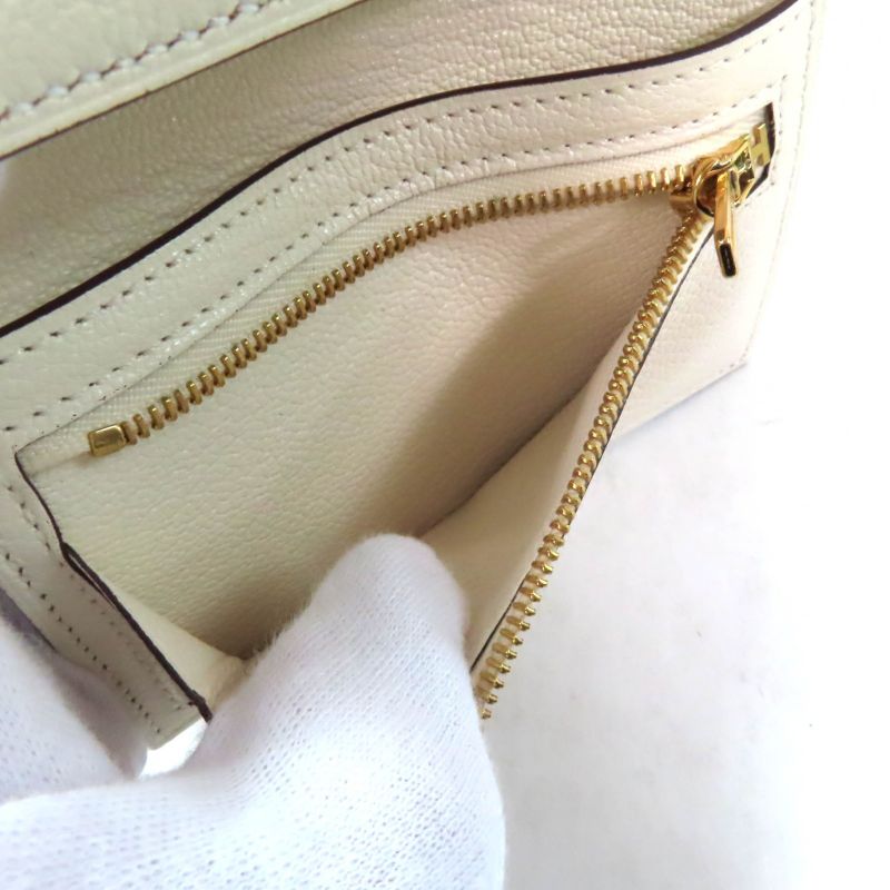 Hermes Bearn Combine Nata Gold Hardware H Logo Compact Wallet Chevre — view 7
