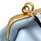Fendi Shoulder Bag First Small 8 Bp129 Abve F1993 Blue Gold Hardware — view 6