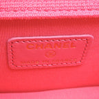 Chanel Shoulder Mini Quilted Chain Cotton Red Bag — view 7