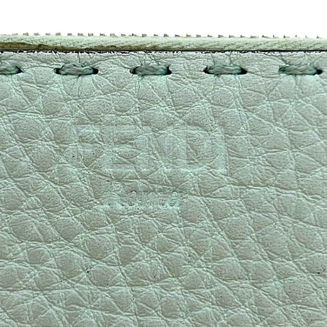 Fendi Coin Case Light Green Selleria 8 M343 Purse — view 9