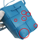 Bottega Veneta Cassette Mini Crossbody Bag Bucket Blue — view 8